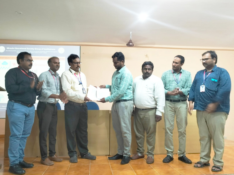 ECE Department of MES Conducted a Workshop on IoT and its Applications