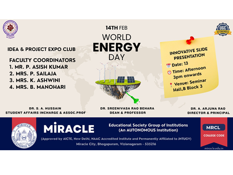 MES Marks World Energy Day 2026 with Innovative Student Presentations