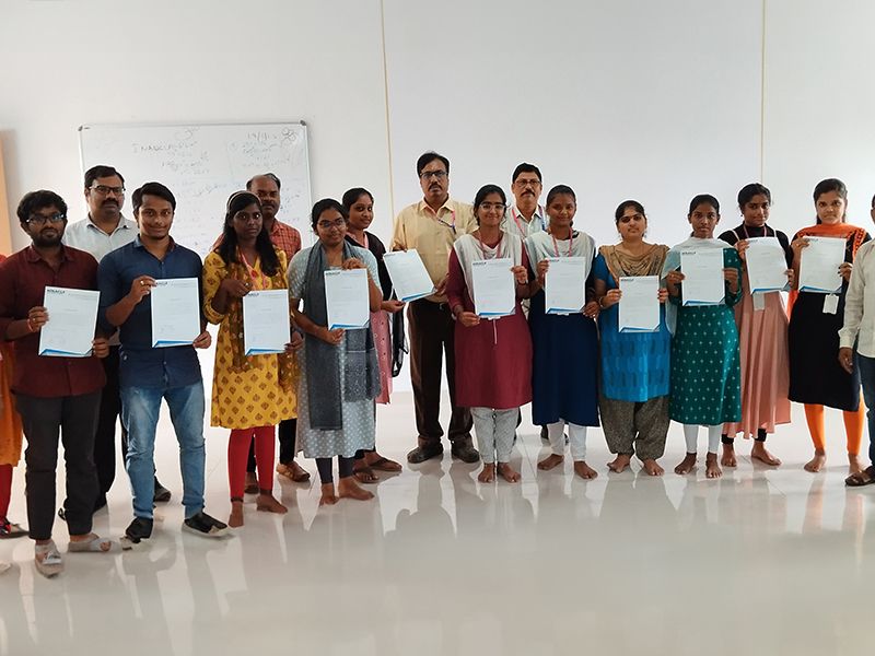 Certificates Distribution for MCA students who completed their Internship Program