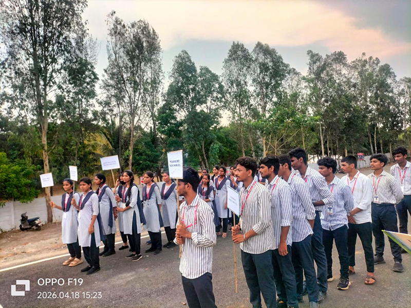 MES Leads Road Safety Awareness with a Rally